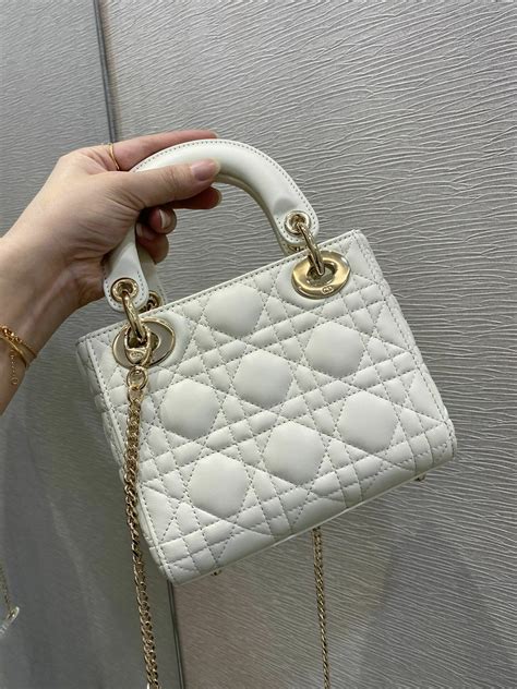 dior mini lady white